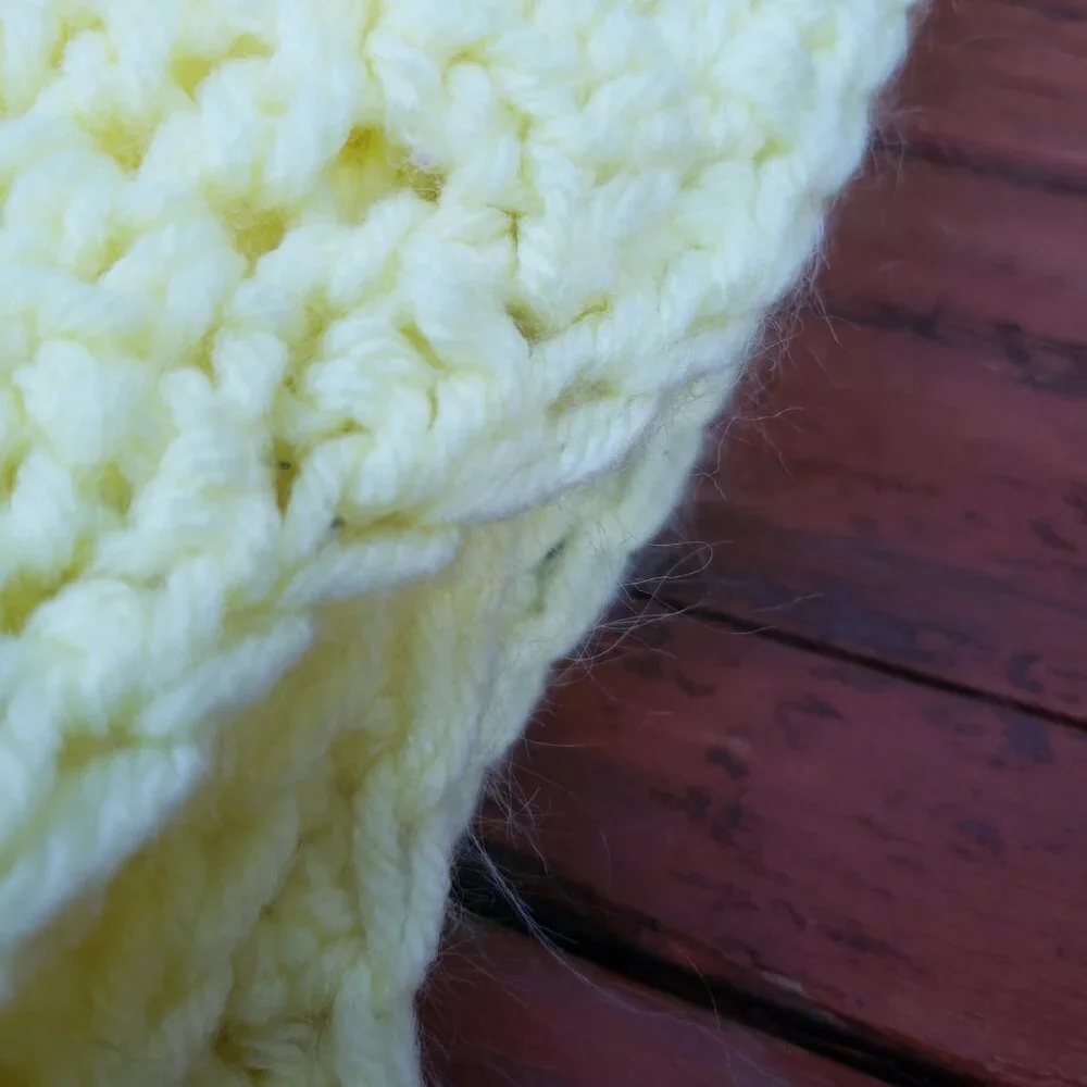 Yellow- Handmade Throw/Lap Blanket
